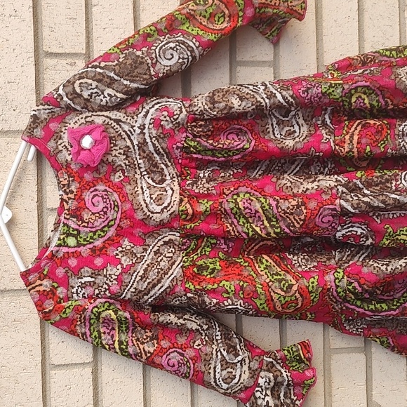 Paisley Patterned Dress - Multicolor - Picture 4 of 9